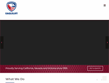 Tablet Screenshot of eaglelifting.com